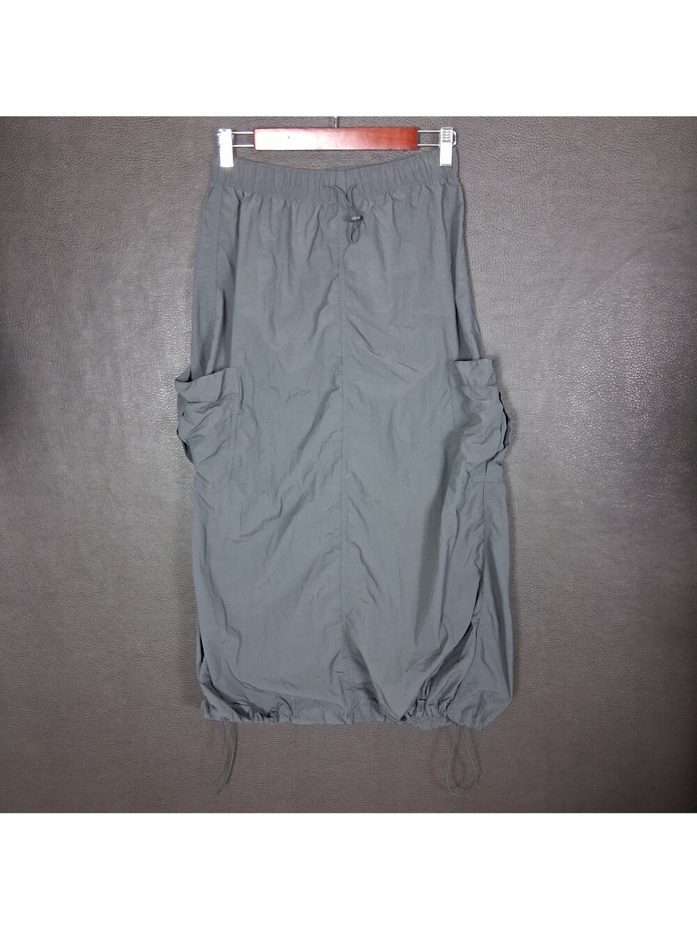 Love Tree Skirt Size Medium Caro Long Utility Parachute Gorpcore Y2K Nylon Gray